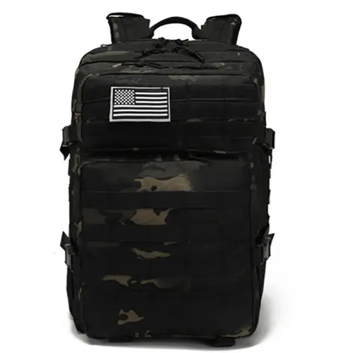 Large Tactical MOLLE Backpack with Customizable Logo